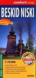 Okładka książki Beskid Niski Mapa turystyczna 1:70 000