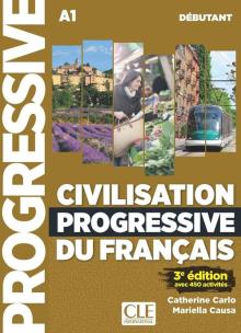 Okładka książki Civilisation progressive du francais debutant A1 3ed podręcznik do nauki cywilizacji Francji + CD