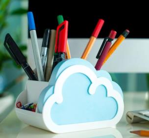 Opakowanie Cloud Notes Organizer na biurko z notesem Chmurka