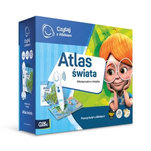 Okładka książki Czytaj z Albikiem zestaw Atlas świata