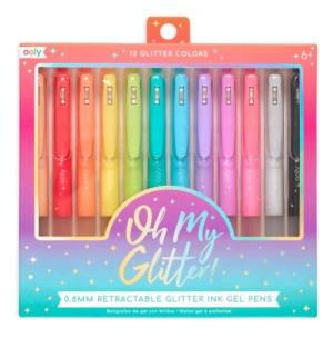 Długopisy żelowe z brokatem Oh My Glitter 12 kol. Wydawca: ooly. Multiszop.pl Opakowanie Długopisy żelowe z brokatem Oh My Glitter 12 kol