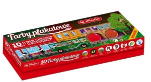 Opakowanie Farby plakatowe 10 kol.Premium sreb/brok.0009572405