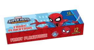 Opakowanie Farby plakatowe 12 kolorów Spider Man