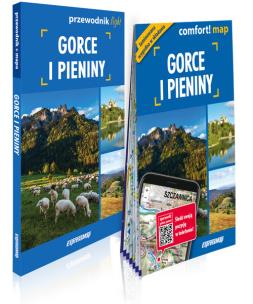 Okładka książki Gorce i Pieniny light: przewodnik + mapa