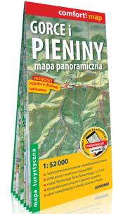Okładka książki Gorce i Pieniny. Mapa turystyczna; laminowana mapa turystyczna 1:52 000