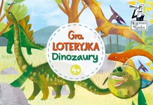 Okładka książki Gra  Loteryjka Dinozaury Kapitan Nauka