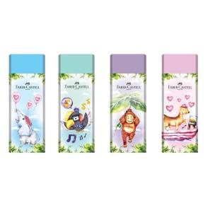 Opakowanie Gumka Happy Jungle (20szt) mix FABER CASTELL