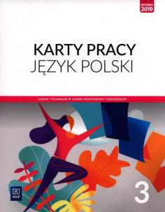 J.polski LO 3 Karty Pracy ZPiR 2021 WSiP. Autor: Nowak Ewa. Multiszop.pl Okładka książki J.polski LO 3 Karty Pracy ZPiR 2021 WSiP