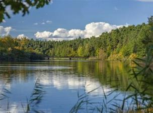 Opakowanie Kalendarz 2021. Jezioro jesień trójdzielny RADWAN