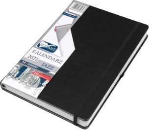 Opakowanie Kalendarz 2022 A4 Dzienny Jazz czarny ELEFANT