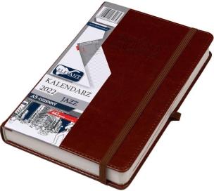Opakowanie Kalendarz 2022 A5 Dzienny Jazz brązowy ELEFANT