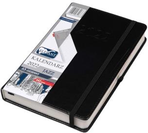 Opakowanie Kalendarz 2022 A5 Dzienny Jazz czarny ELEFANT