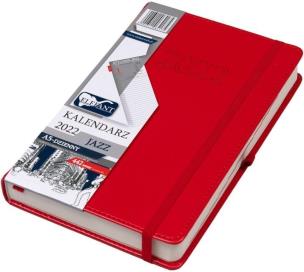 Opakowanie Kalendarz 2022 A5 Dzienny Jazz czerwony ELEFANT