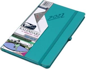 Opakowanie Kalendarz 2022 A5 Tyg. Hip Hop turkusowy ELEFANT