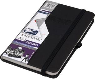 Opakowanie Kalendarz 2022 A6 Tyg. Techno czarny ELEFANT