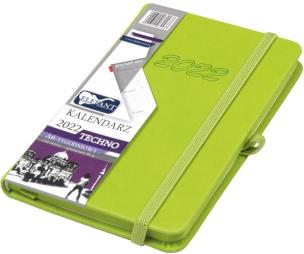 Opakowanie Kalendarz 2022 A6 Tyg. Techno zielony ELEFANT