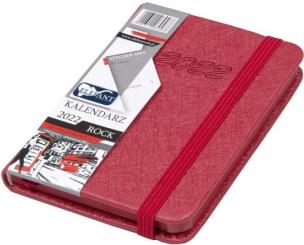 Opakowanie Kalendarz 2022 A7 Tyg. Rock czerwony ELEFANT