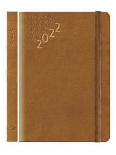 Opakowanie Kalendarz 2022 B7 Flex z gumką brązowy