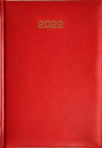 Opakowanie Kalendarz 2022 Dzienny A5 Vivella czerwony