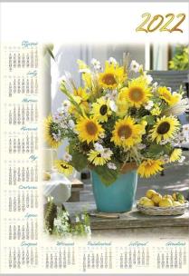 Opakowanie Kalendarz 2022 Jednoplanszowy Słoneczniki PL09
