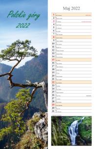 Opakowanie Kalendarz 2022 Ścienny paskowy Polskie góry