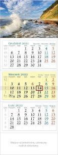 Okładka książki Kalendarz 2022 Trójdzielny Bałtyk KT2