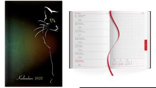 Opakowanie Kalendarz 2022 Tygodniowy A5 Kot kontur SK1