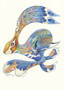 Opakowanie Karnet A131 B6 + koperta Biegnący zając