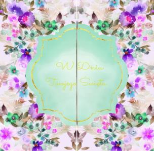 Opakowanie Karnet rozkładany paprocie