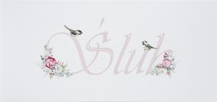 Opakowanie Karnet Ślub DL S44 - Ptaszki