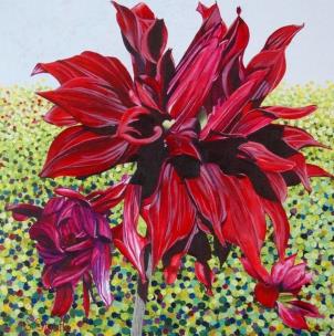 Opakowanie Karnet z kopertą Czarna dalia