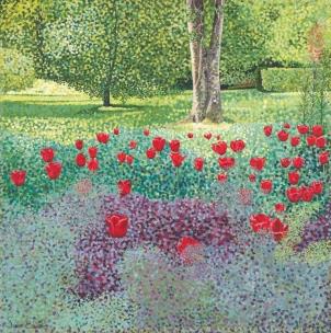 Opakowanie Karnet z kopertą Tulipany w ogrodzie