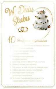 Opakowanie Kartka okolicznościowa Ślub S31