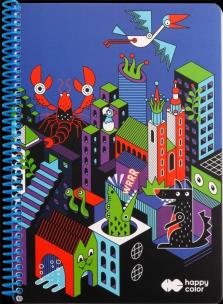 Opakowanie Kołonotatnik B5/80K kratka Me&City 2 HAPPY COLOR