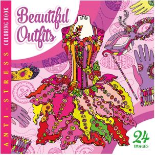 Opakowanie Kolorowanka antystresowa 200x200 12 Beautiful Outf