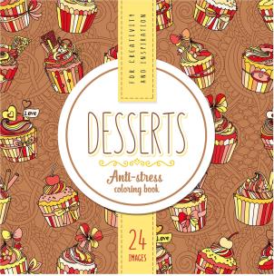 Opakowanie Kolorowanka antystresowa 200x200 12 Desserts