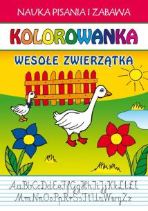 Okładka książki Kolorowanka Wesołe zwierzętka