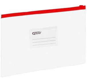 Opakowanie Koperta A5 na zamek strunowy czerwony GRAND