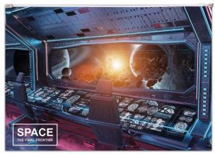 Opakowanie Koperta z nadrukiem zip A4 PP Space