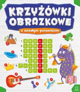 Okładka książki Krzyżówki obrazkowe z wesołym potworkiem