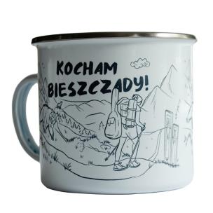 Opakowanie Kubek emaliowany - Kocham Bieszczady!