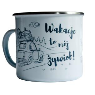 Opakowanie Kubek emaliowany - Wakacje to mój żywioł
