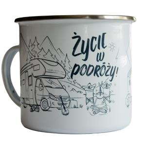 Opakowanie Kubek emaliowany - Życie w podróży!