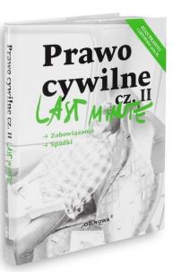 Okładka książki Last Minute Prawo Cywilne Część 2 2021