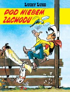 Lucky Luke T.4 Pod niebem Zachodu. Autor: Morris. Multiszop.pl Okładka książki Lucky Luke T.4 Pod niebem Zachodu