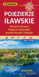 Okładka książki Mapa tur. - Pojezierze Iławskie, Wzgórza Dylewskie