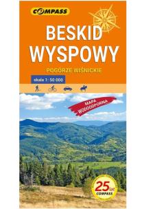 Mapa turystyczna - Beskid Wyspowy 1:50 000 w.2021. Autor:   Praca zbiorowa. Multiszop.pl Okładka książki Mapa turystyczna - Beskid Wyspowy 1:50 000 w.2021
