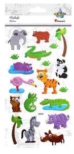 Opakowanie Naklejki do dekoracji  zwierzęta safari mix
