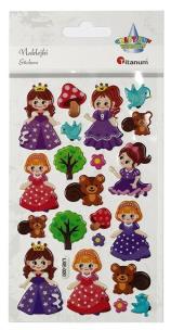 Opakowanie Naklejki wypukłe księżniczki 21szt