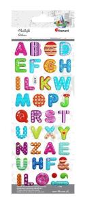 Opakowanie Naklejki wypukłe miękkie alfabet 38szt
